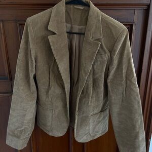 Latte tan corduroy blazer